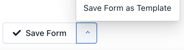 Easy Forms - Save Form as Template