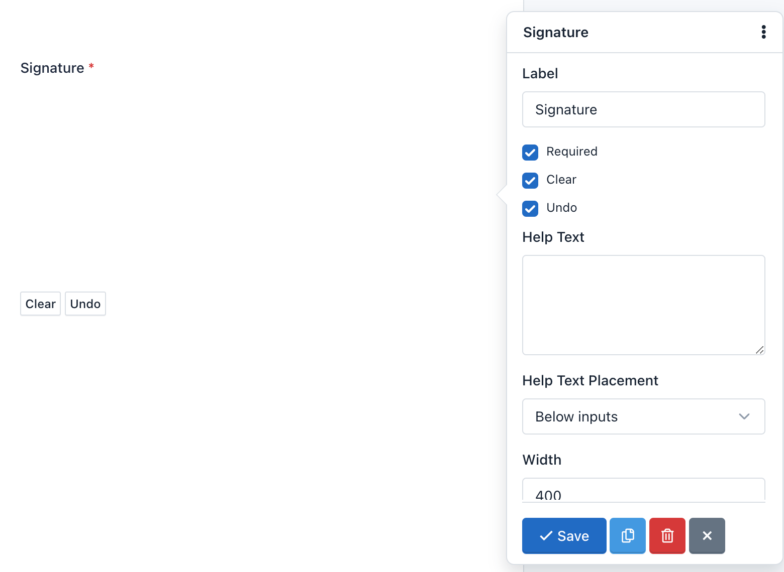 Easy Forms - Form Builder - Signature